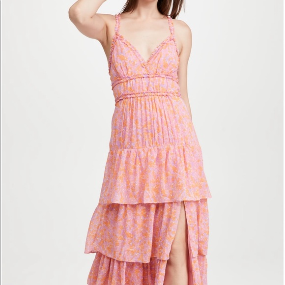 Brand new Likely Athena Maxi Dress Pink multi. - Picture 2 of 6